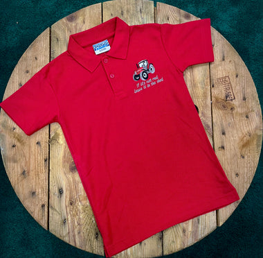 Kids Polo Red - Red Tractor