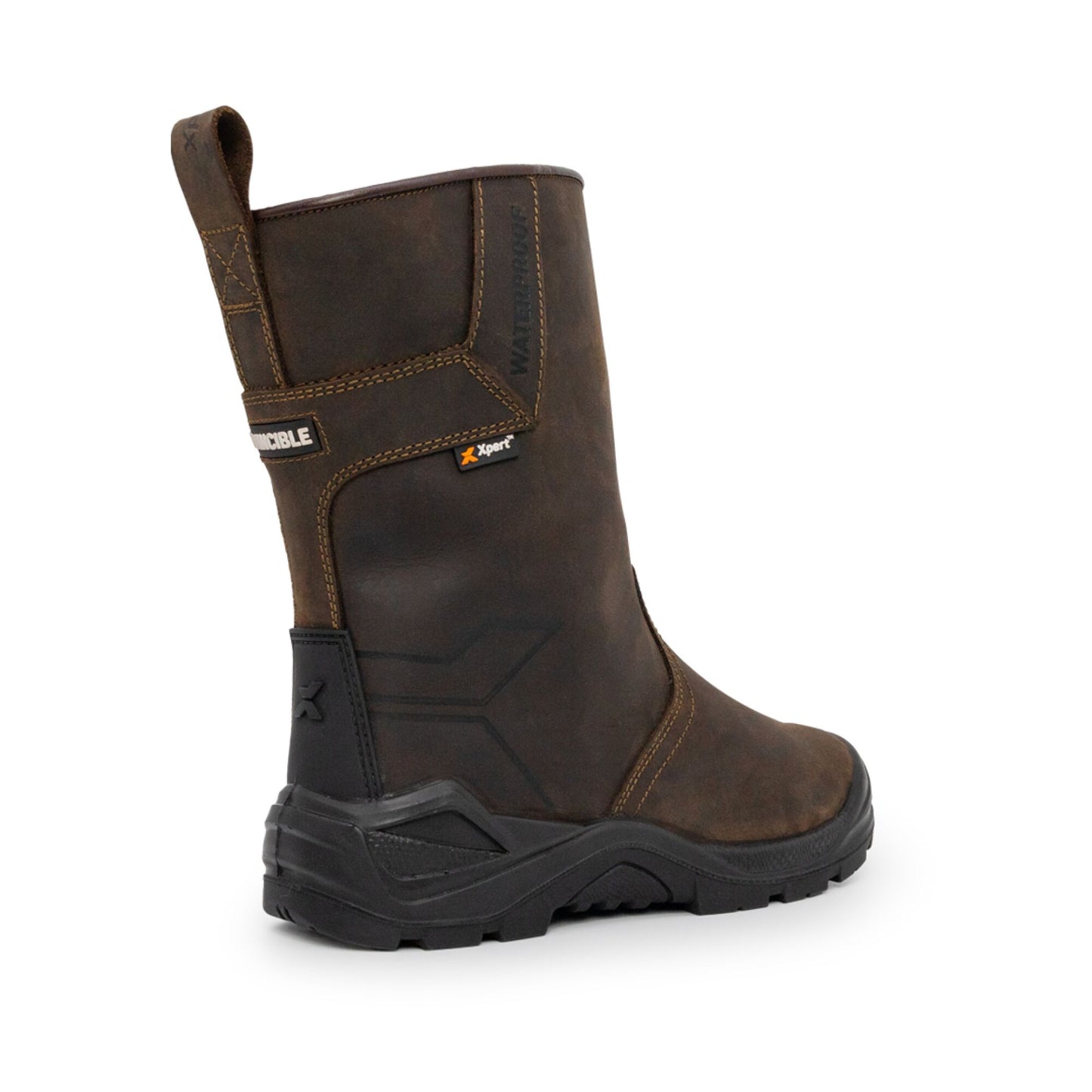 Xpert Invincible S3 Safety Waterproof Rigger Boot - Brown