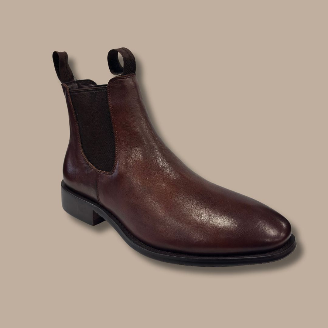 Harrison - Chelsea Boot  - Handmade - Brown Leather
