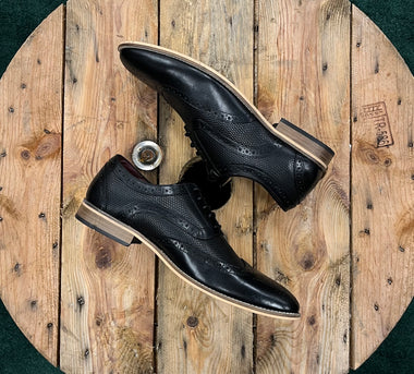 Tommy Brogue Oxford Shoe - Black