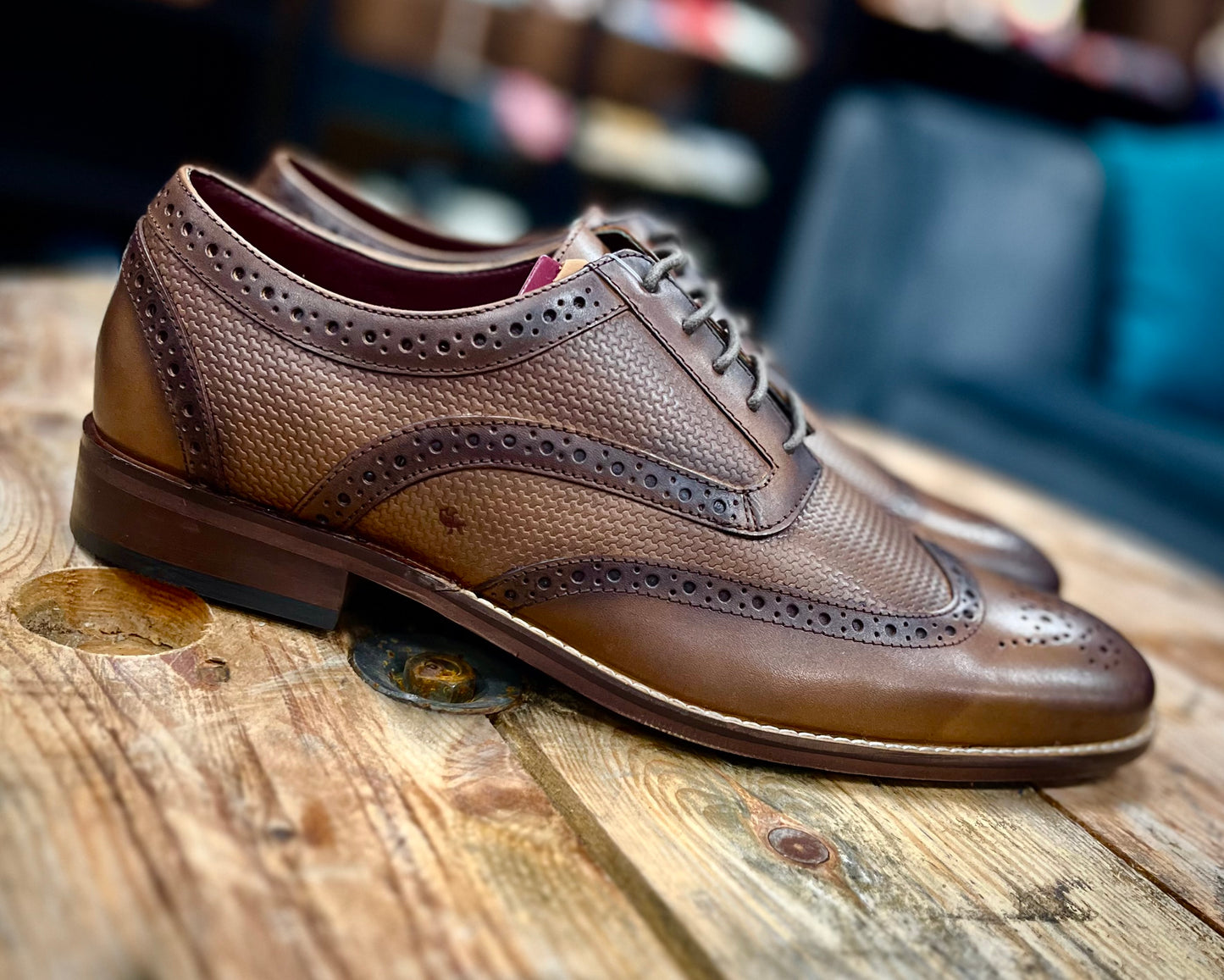 Tommy Brogue Oxford Shoe - Brown