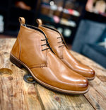 Mens Leather Chukka Boot - Tan