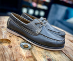 Men's Leather Boat Shoes - Brown