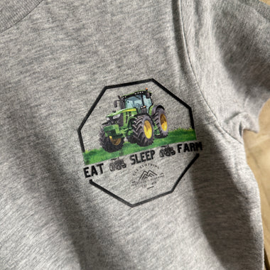 Kids T-Shirt - Grey - Green Tratcor (2)