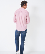 Crew - Classic Fit Micro Stripe Shirt - Pink - MLB006