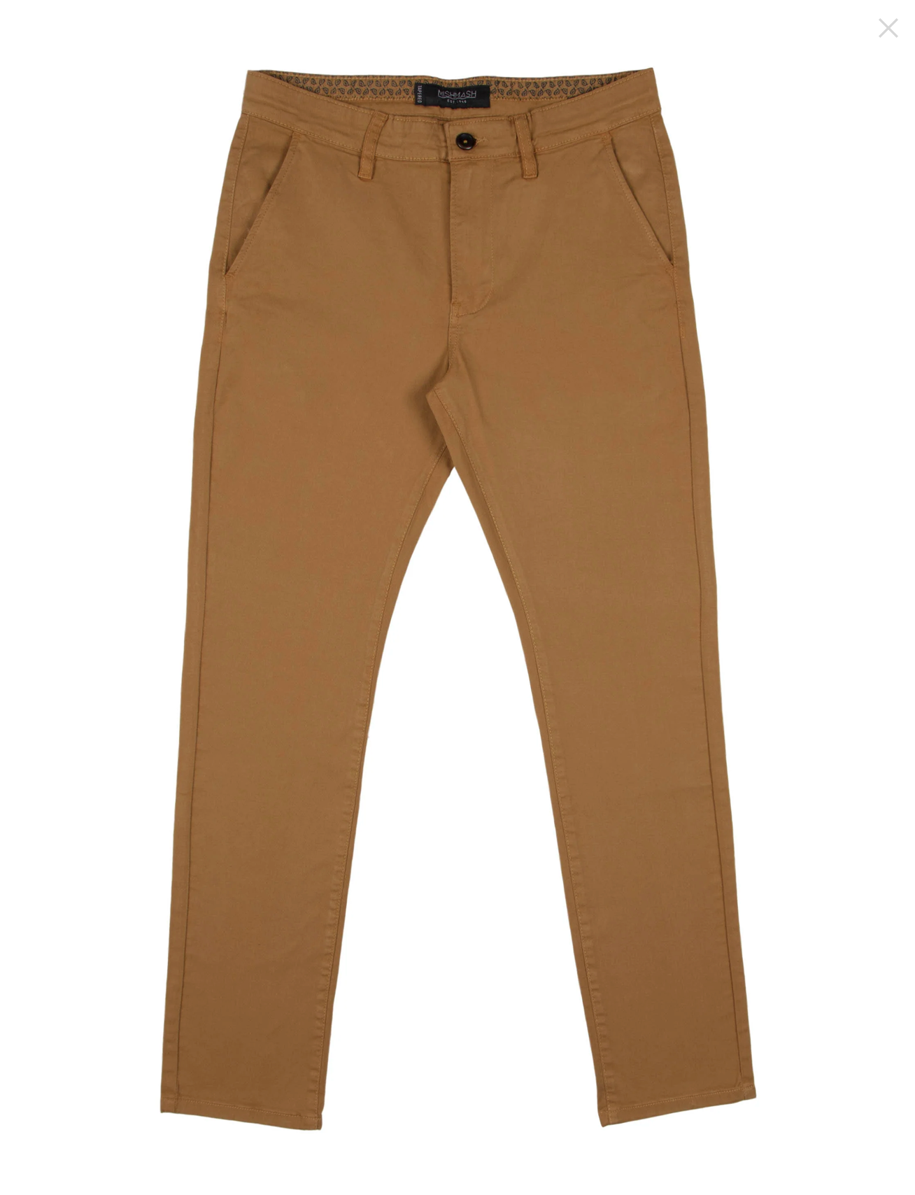 MishMash - Bromley Tapered Fit Stretch Chino - Tobacco