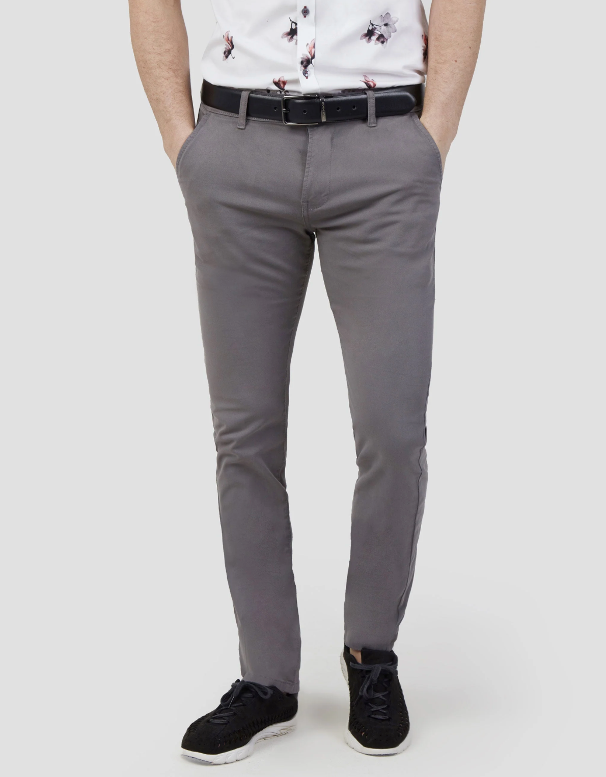 MishMash - Bromley Slim Fit Stretch Chino - Charcoal