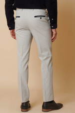 Bromley Check Trousers - Stone