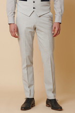 Bromley Check Trousers - Stone