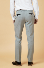 Bromley Check Trousers - Silver