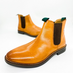 Men's Leather Chelsea Boots Tan - Hampton SC19
