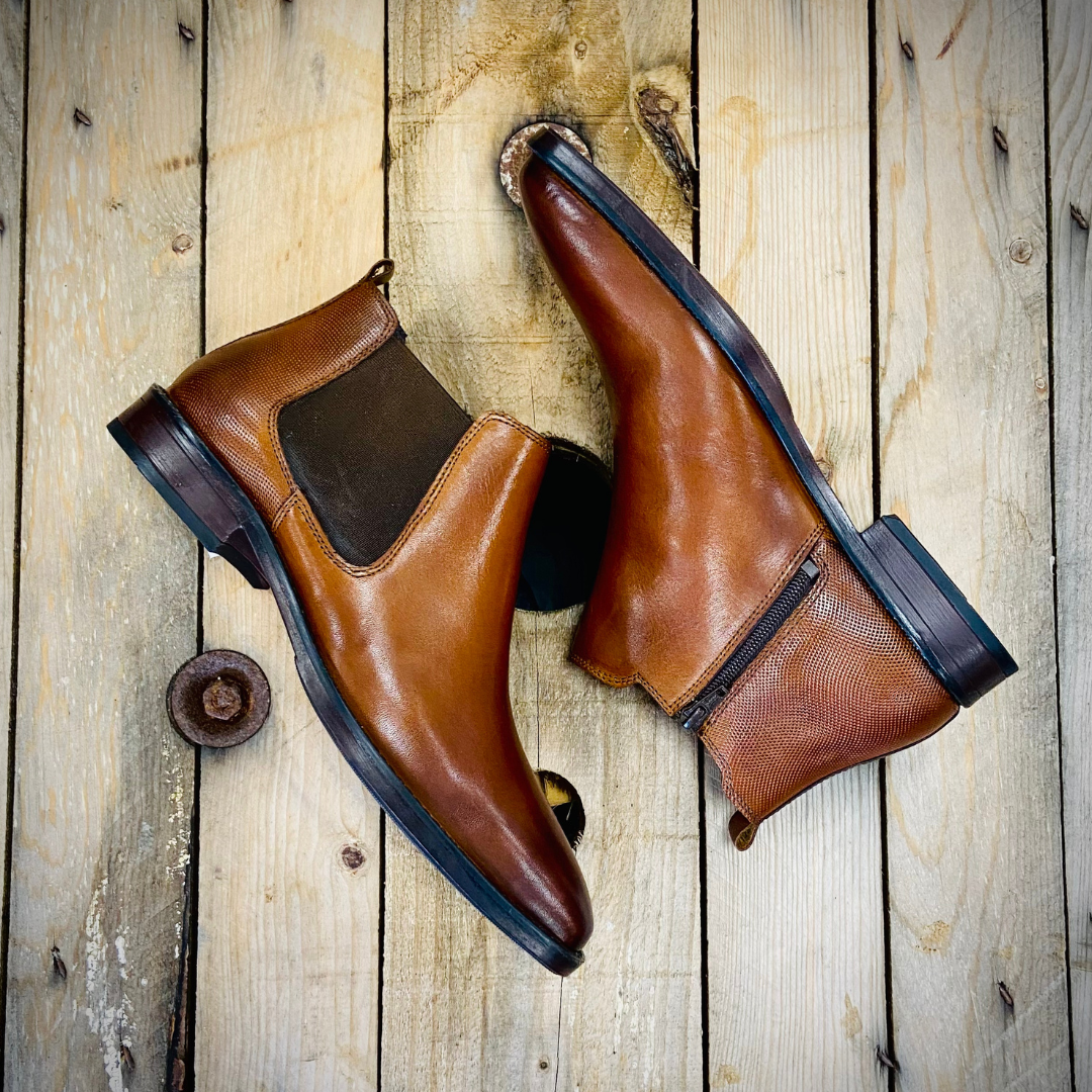 Chelsea - Tan - leather - Moda Zip Boot