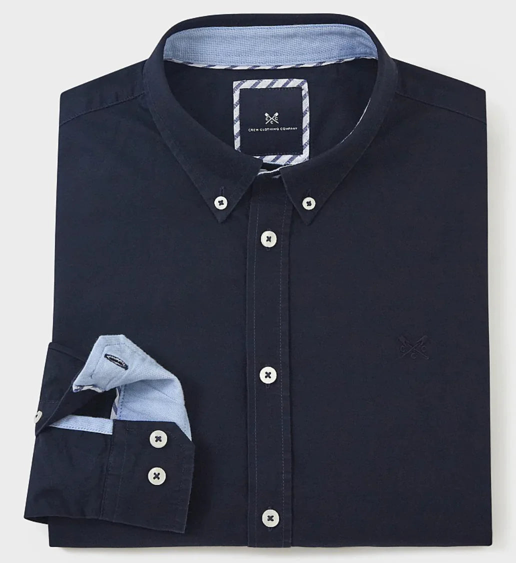 Crew - Slim Fit Oxford Shirt - Navy - MMB032