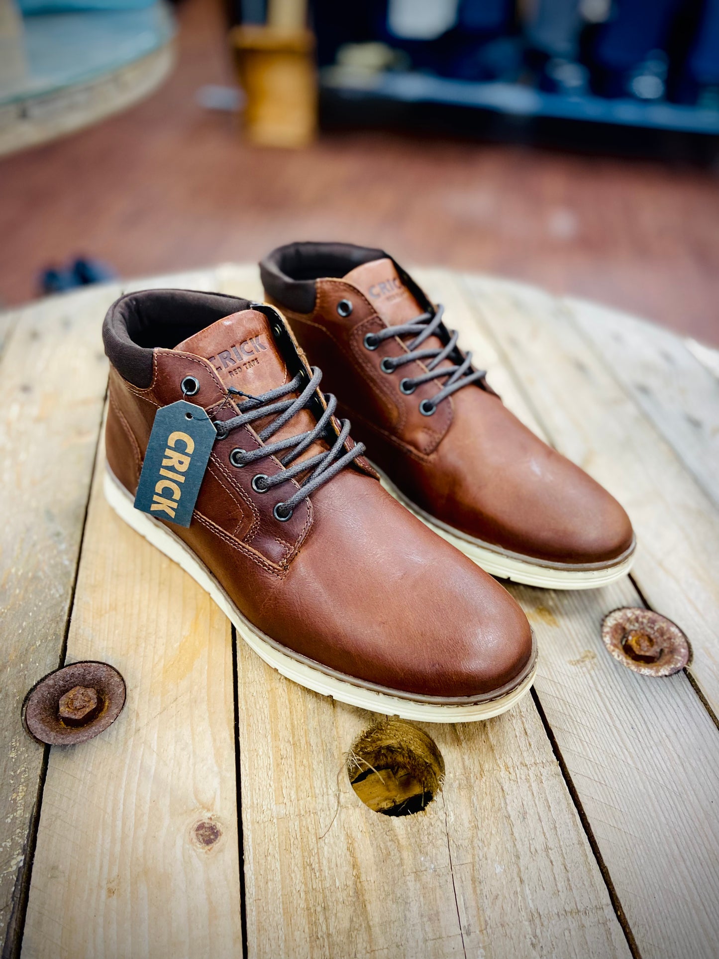 Driscol Lace-Up Boot - Wood Brown