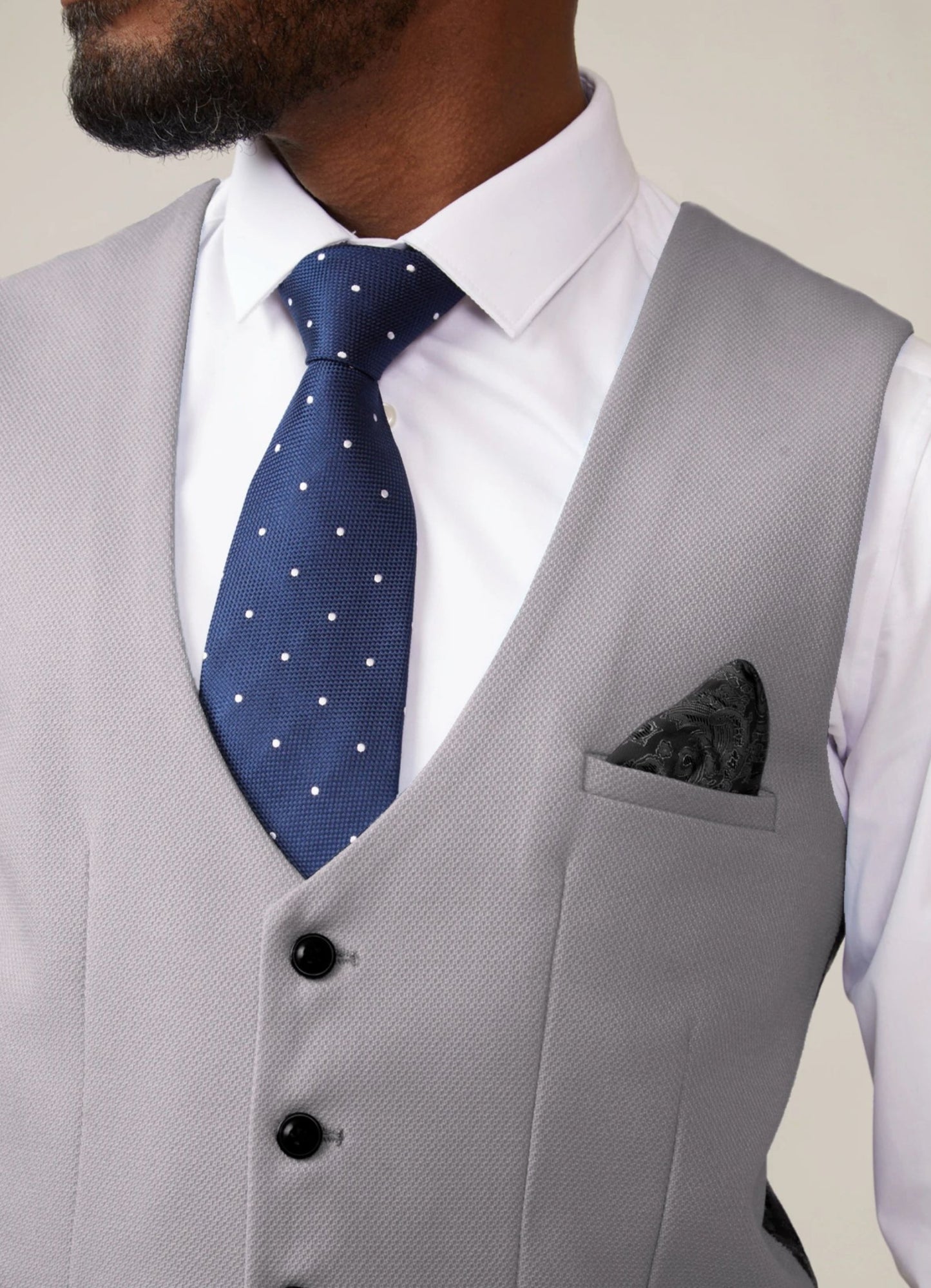 Kelvin Waistcoat - Silver - Single Breasted - GLS Clothing