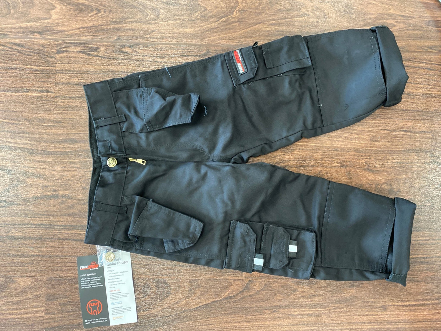 Kids - excavator Gillet bundle + black work trousers - GLS Clothing
