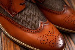 Men's Brandy Brogue Durham formal shoe - GLS Clothing