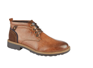 Men's Lace up Boot - Hutton Tan - GLS Clothing