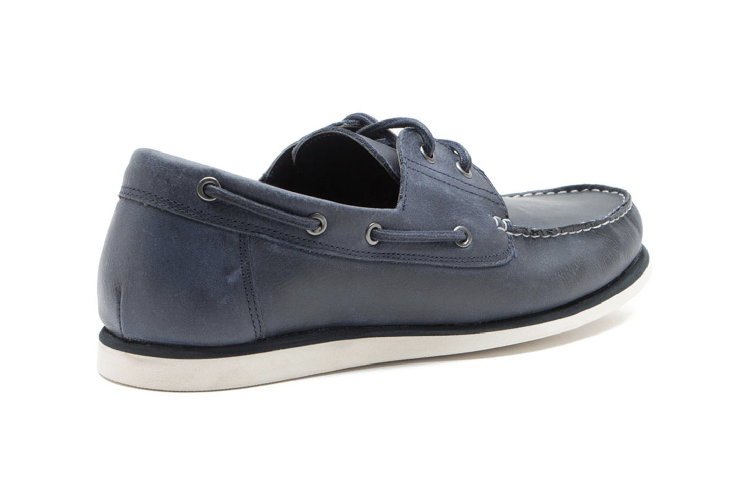 Men's Leather Boat Shoes Blue - Helf - GLS Clothing