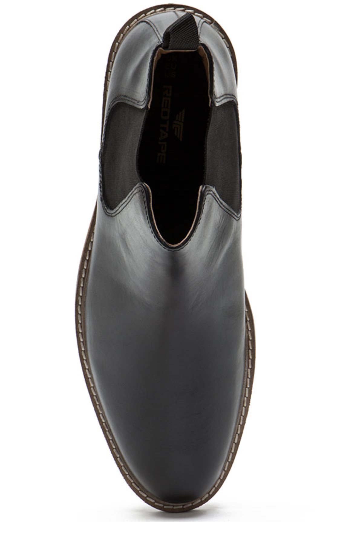 Men's Leather Chelsea Boots Black - Batem - GLS Clothing