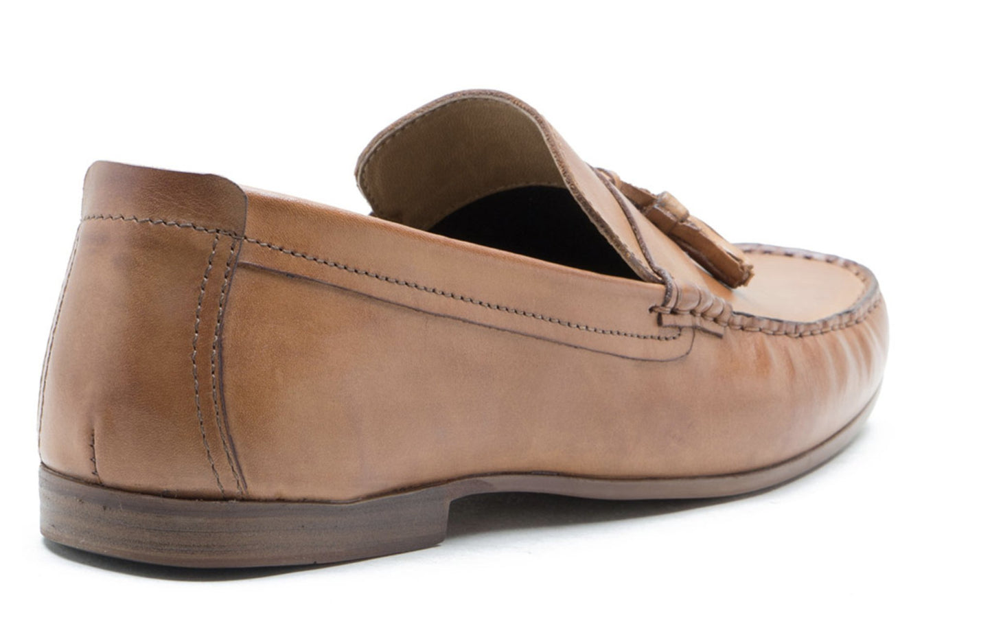 Men's Leather Moccasins Slip Shoes Tan - Elav - GLS Clothing