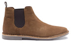 Men's Leather Suede Chelsea Tan Boots - Arizona - GLS Clothing