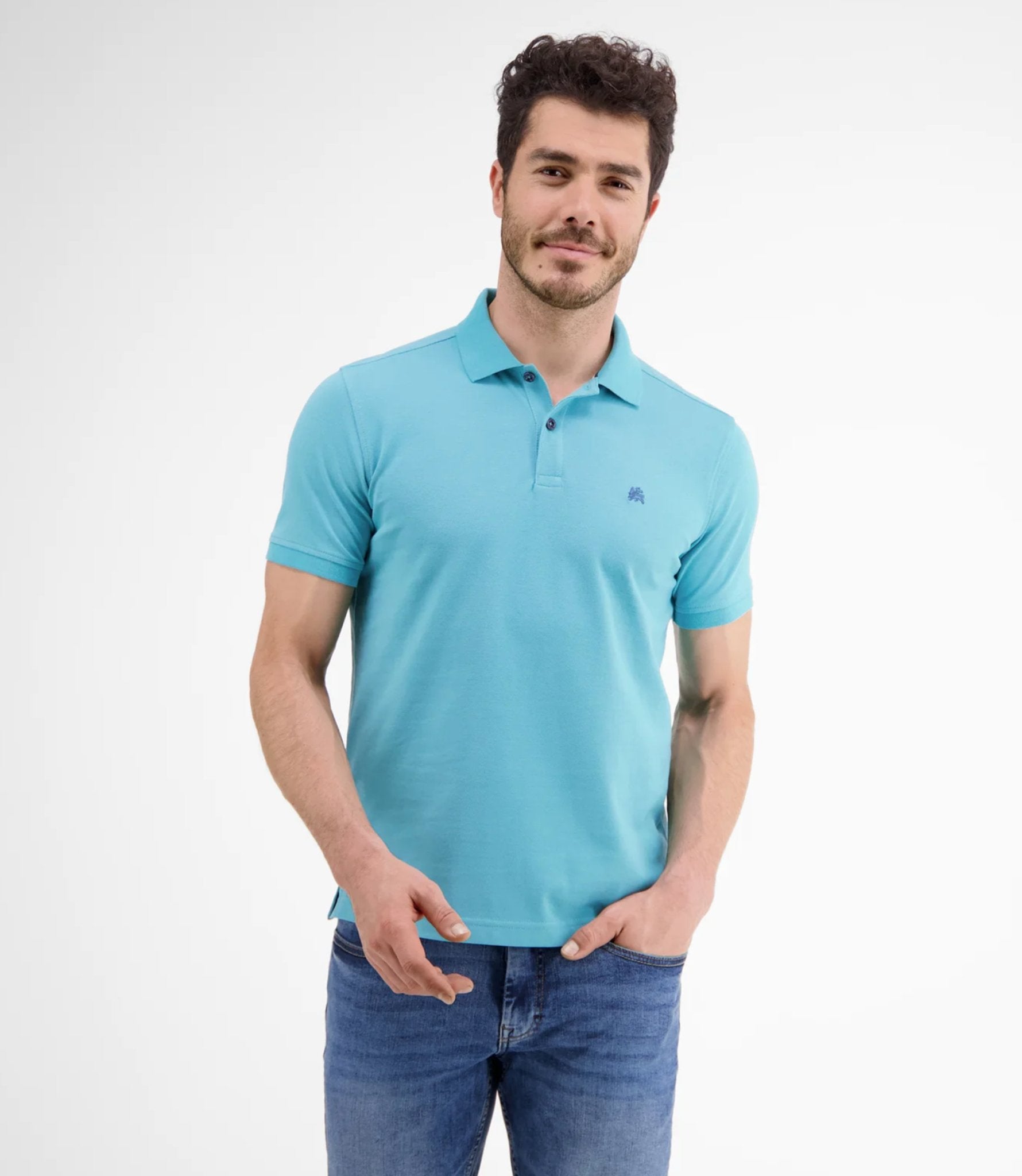 Clothing Turquoise – Light Pique - Quality GLS In Polo-shirt High Cotton