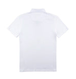 REGULAR FIT NORO WHITE PRINTED JERSEY POLO - GLS Clothing