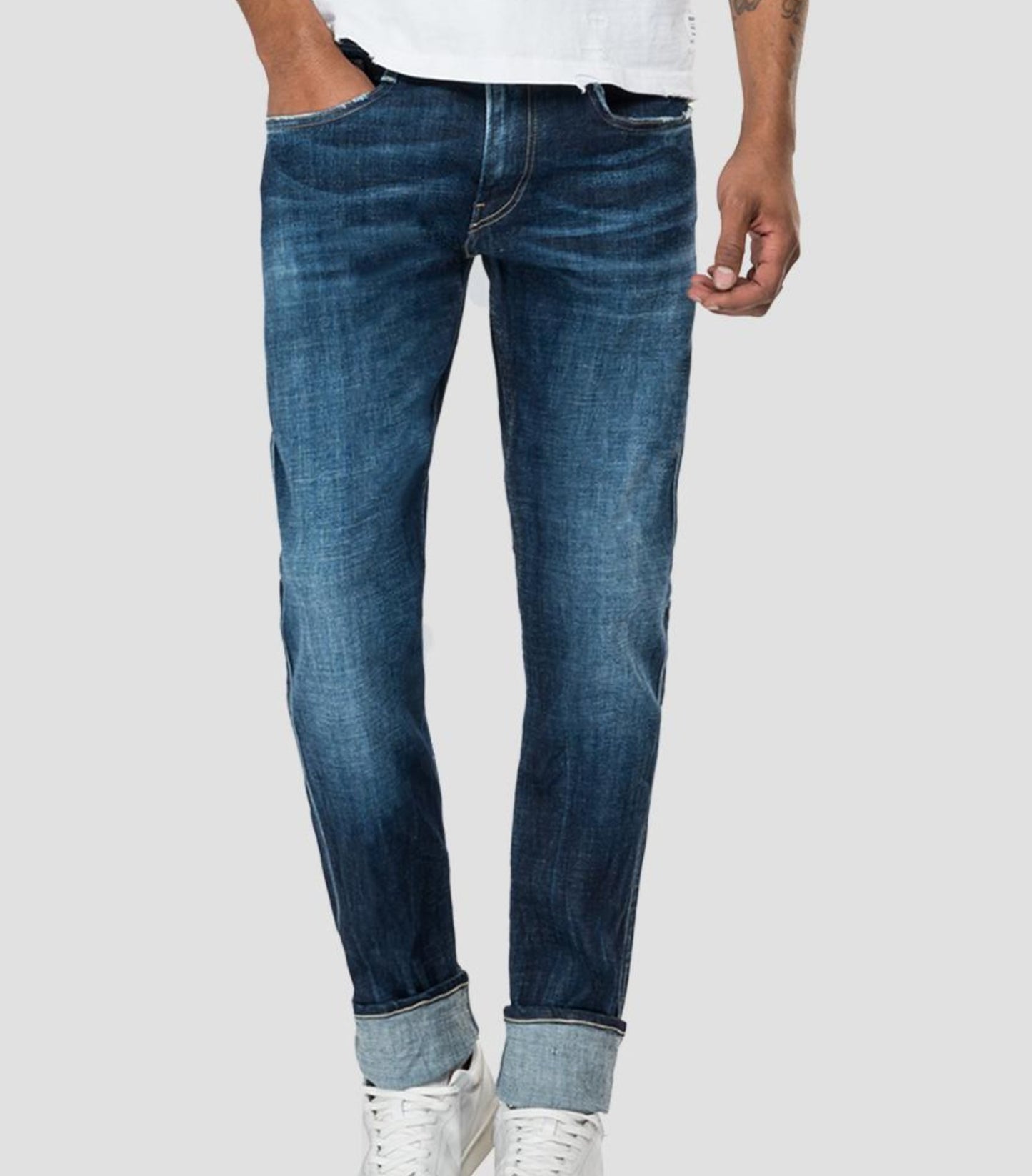 Replay Aged Eco 1 Year Slim Fit Anbass Jeans - GLS Clothing