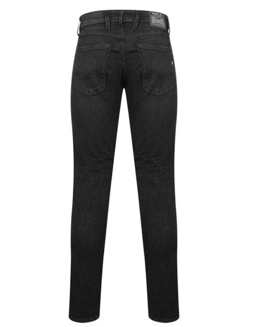 Replay Slim Fit Anbass Jeans - Black - GLS Clothing