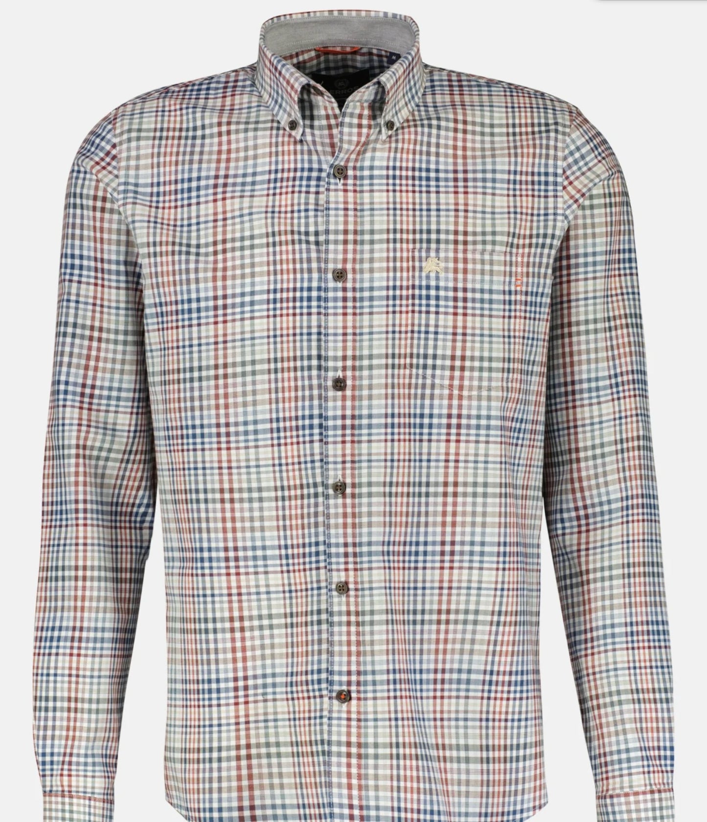 Small Check Button Down Shirt - White - GLS Clothing